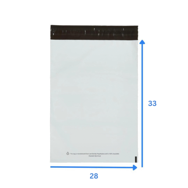 Sachet 28×33 e-commerce blanc