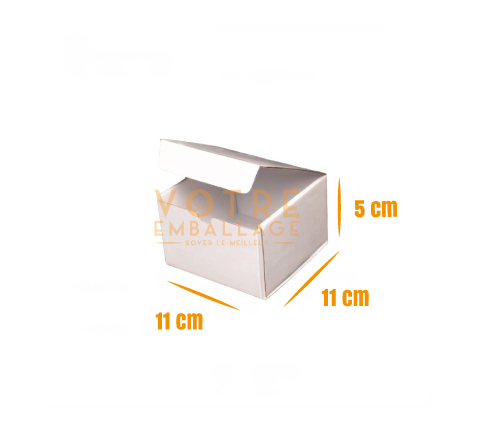 Boite 11x11x5 Carton blanc