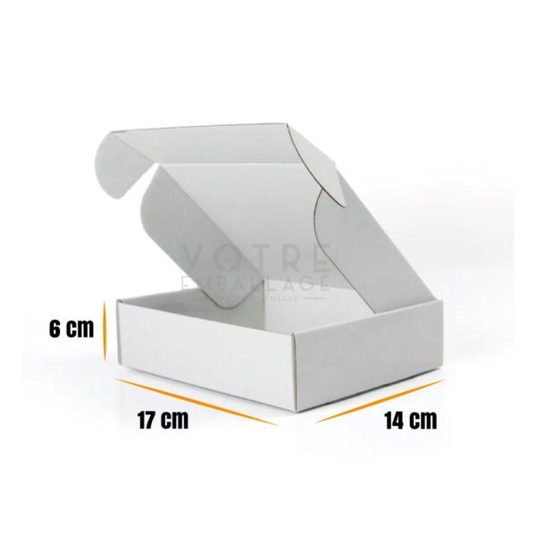 Boite 17x14x6 Carton blanc