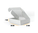 Boite Valise 26x21x7 Carton blanc – Image 2