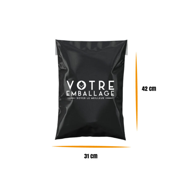 Sachet E-commerce 31x42 en Noir