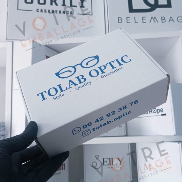 Boite Valise 21x15x7 Carton blanc