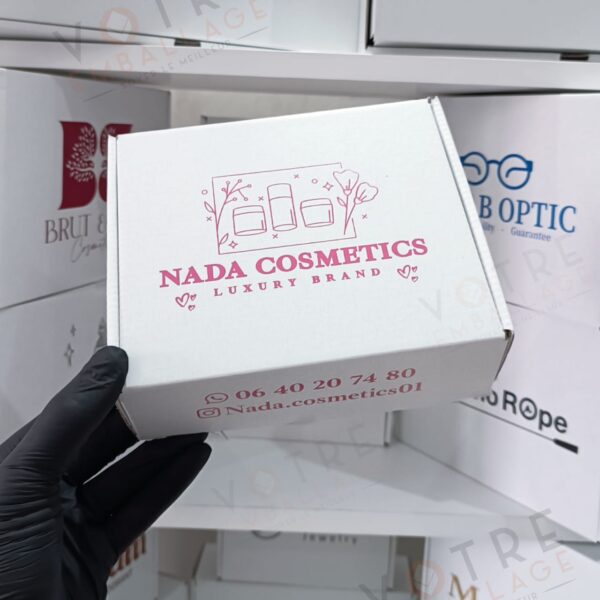 Boite Valise 17x14x6 Carton blanc