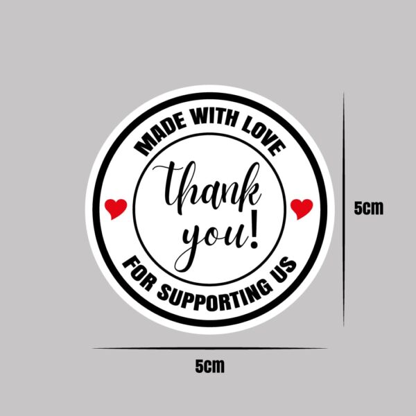 Etiquettes Autocollantes Rondes 5x5cm M1 - 80 PCS